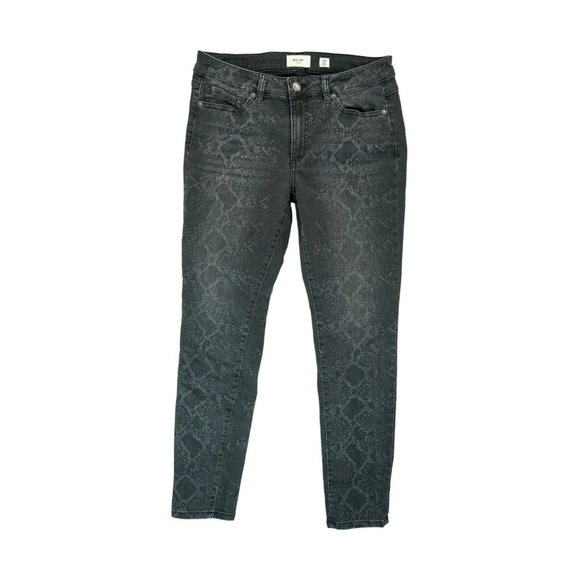 Miss Me Women's‎ Jeans Skinny Denim Size 29 - Black Python - Picture 1 of 4
